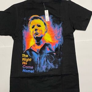 Men's Michael Myers Halloween Shirt, Black, Size Med NWT